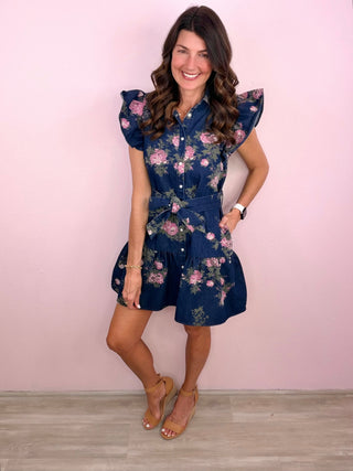 Denim Sweetheart Dress