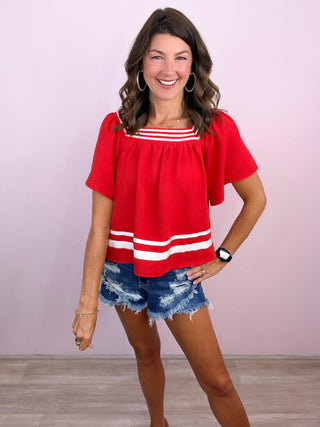 Everyday Rally Top (Red)