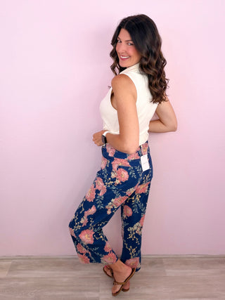 Floral Statement Denim