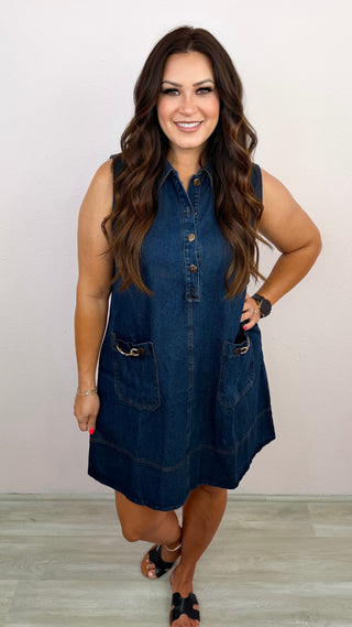 Easy Living Dress (Denim)