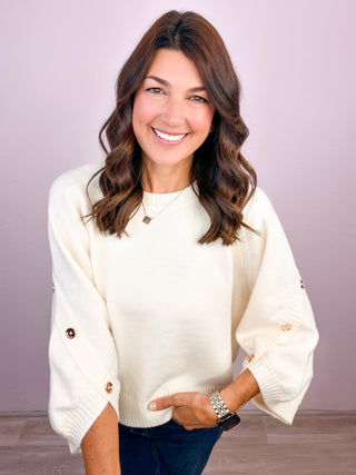 The Easy Elegance Sweater - Cream