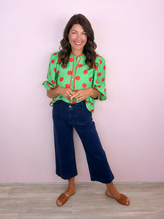 Spot On Blouse (Green)