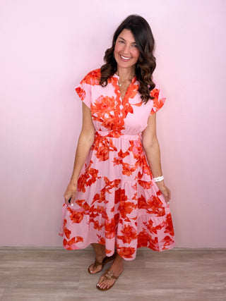 Sunset Style Midi Dress