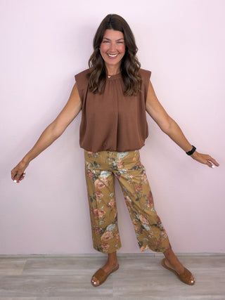 Botanical Wide Leg Pants