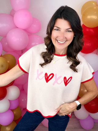 Sweetheart Style Sweater Top