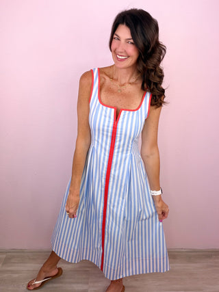 A Chic Stroll Midi Dress