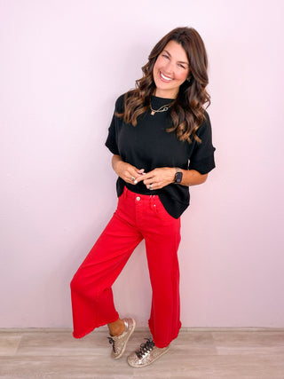 Everyday Essential Knit Top (Black)