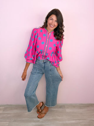 ENTRO Wide Leg Denim