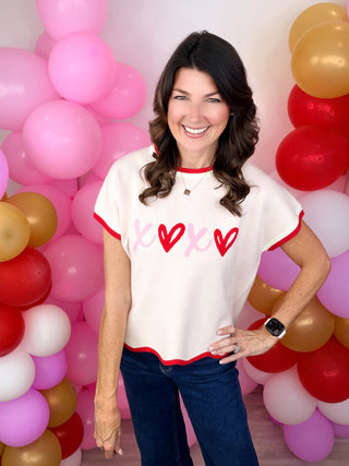 Sweetheart Style Sweater Top