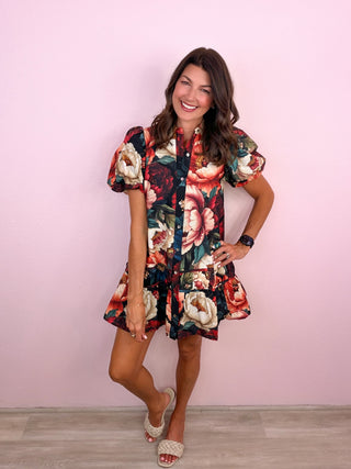 Scarlet Garden Dress (Black)