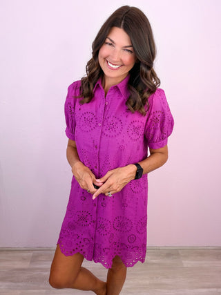 Eyelet Edition Dress