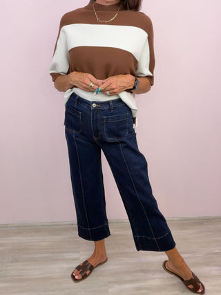 Signature Seam Denim (Dark Wash)