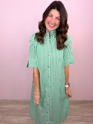 Easy Stripes Midi Dress