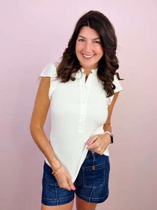 Effortless Classic Top (Ivory)