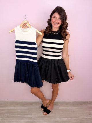 Mod Moment Bubble Hem Dress