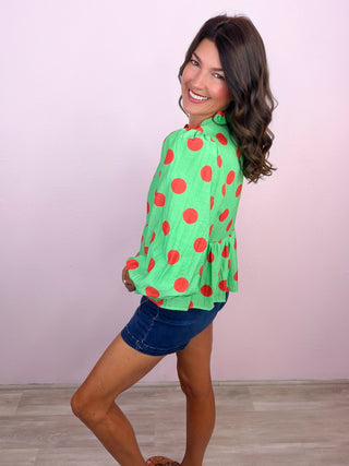 Spot On Blouse (Green)