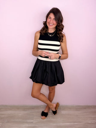 Mod Moment Bubble Hem Dress