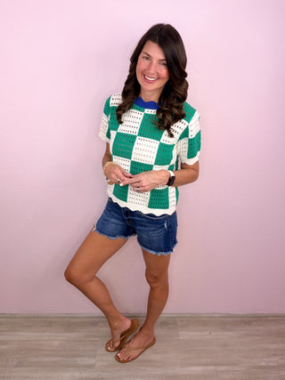 Checker Charm Top
