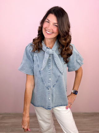 Statement Maker Denim Top