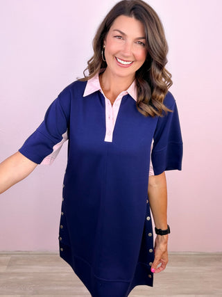 Just Add Confidence Dress (Navy)