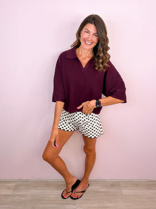 Quiet Luxury Top (Merlot)