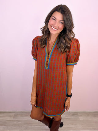 Plaid Perspective Dress