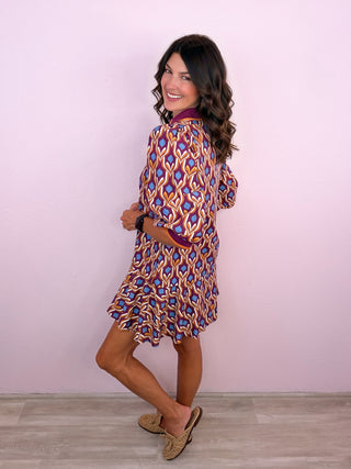 Own The Day Dress (Wine)
