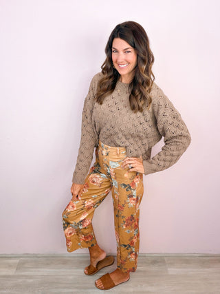 Botanical Wide Leg Pants