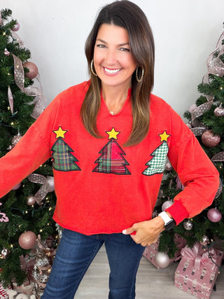 Merry Tree Vibes Pullover