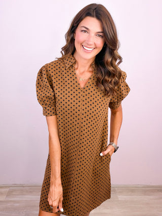 Polished in Polka Dots Dress