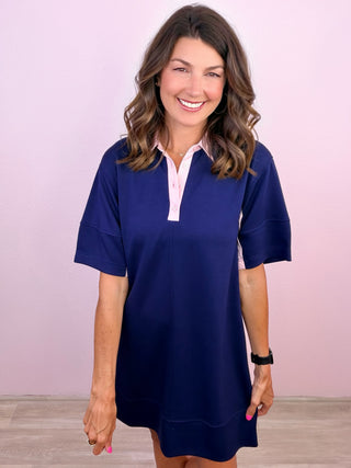 Just Add Confidence Dress (Navy)