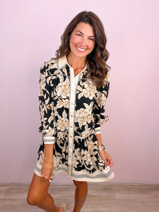 Muted Floral Dress
