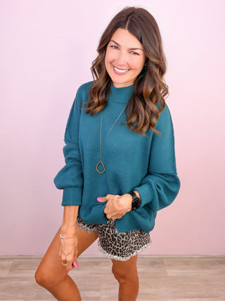 Always In Style Sweater (Teal)