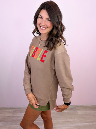 Gobble Cozy Cord Pullover