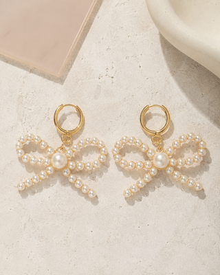 Pearls + Bows Earrings
