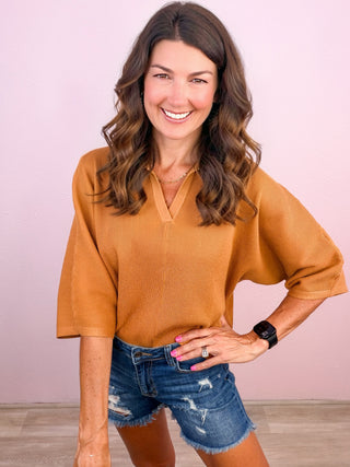 Quiet Luxury Top (Camel)