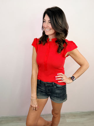 Effortless Classic Top (Red)