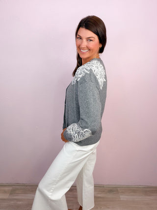 Lace Impression Cardigan