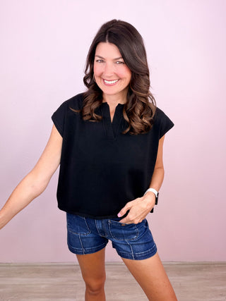 RISEN Patch Pocket Denim Shorts