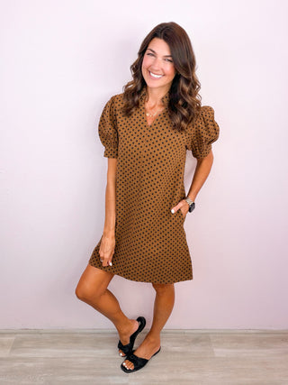 Polished in Polka Dots Dress