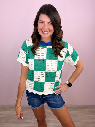 Checker Charm Top