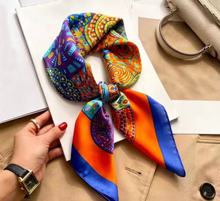 Tangerine Boho Masaic Scarf