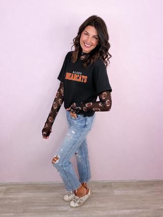 Leopard League Top