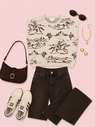 Western Sketch Knit (Ecru)