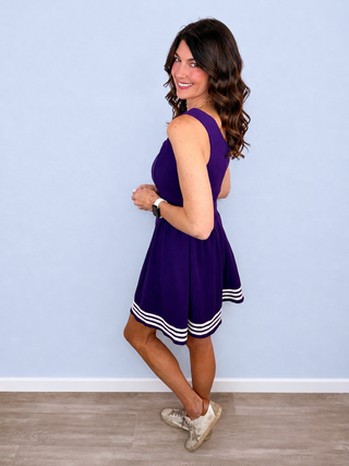Game Day Cheer Dress (Purple)