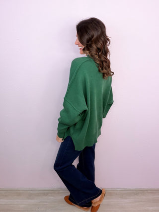 RISEN Dark Wash Wide Leg Denim