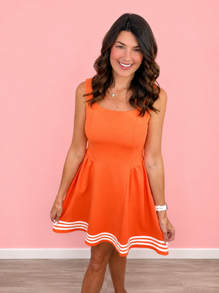 Game Day Cheer Dress (Orange)
