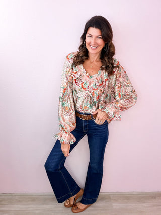 RISEN Tummy Control Flare Denim