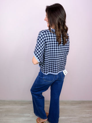 MICA Front Pocket Wide Leg Denim
