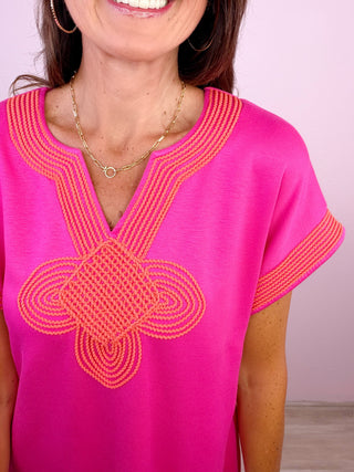 Effortlessly Timeless Midi Dress (Pink)